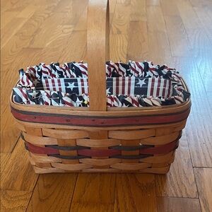 Longaberger proudly American collectors club Salt and pepper basket